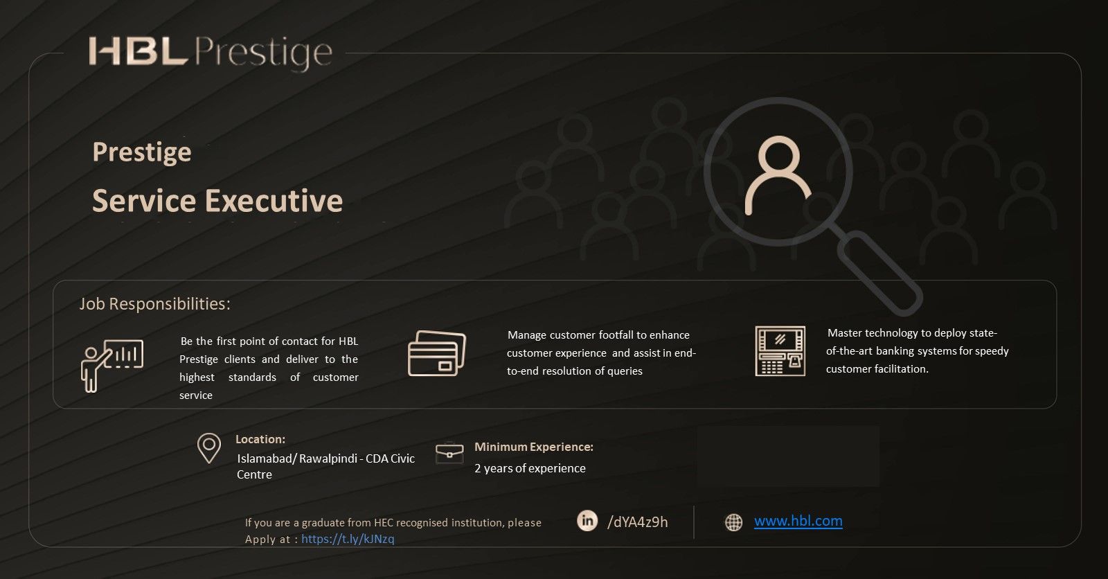 Prestige Service Executive - HBL